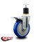 Service Caster 5'' Blue Poly Swivel 1-7/8'' Expanding Stem Caster Total Lock Brake SCC-EXTTL20S514-PPUB-BLUE-178 - alternate 4